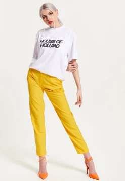 House Of Holland White Transfer Printed T-Shirt With A Small Spot 3D D