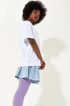 House Of Holland White Transfer Printed T-Shirt With A Small Spot 3D D