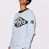 House of Holland x Umbro Blue Long Sleeve Tee | House of Holland