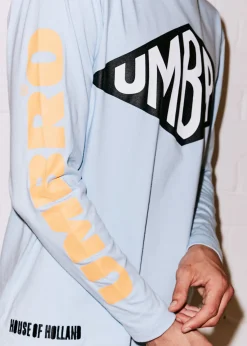 House of Holland x Umbro Blue Long Sleeve Tee | House of Holland
