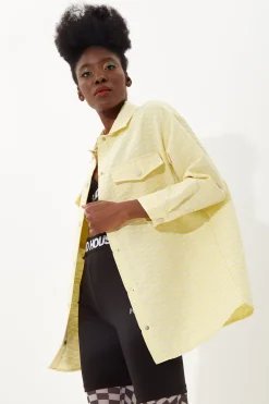House Of Holland Yellow Jacquard Shirt