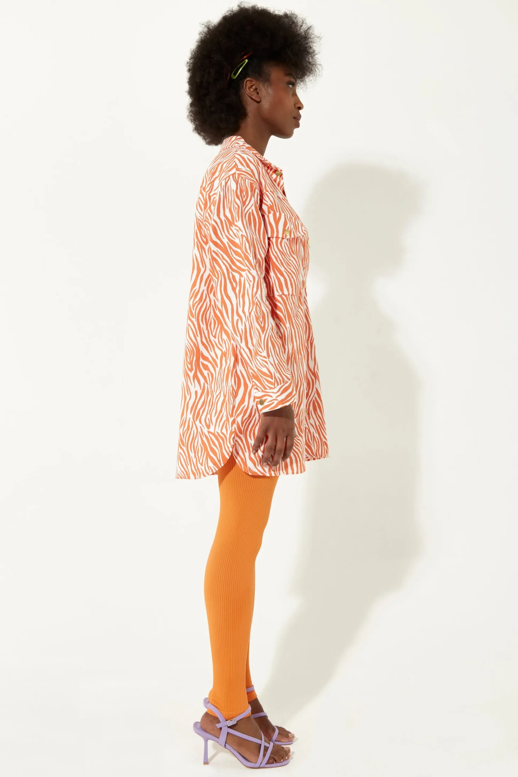 House of Holland Zebra Print Shirt Dress