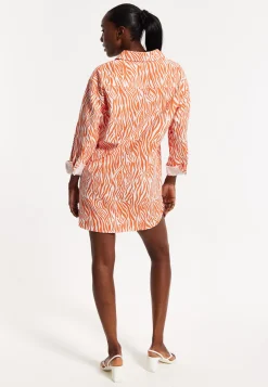 House of Holland Zebra Print Shirt Dress