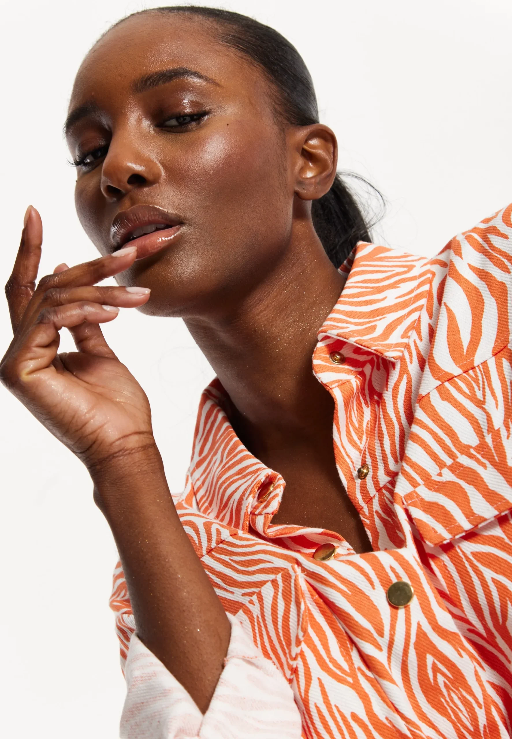 House of Holland Zebra Print Shirt Dress
