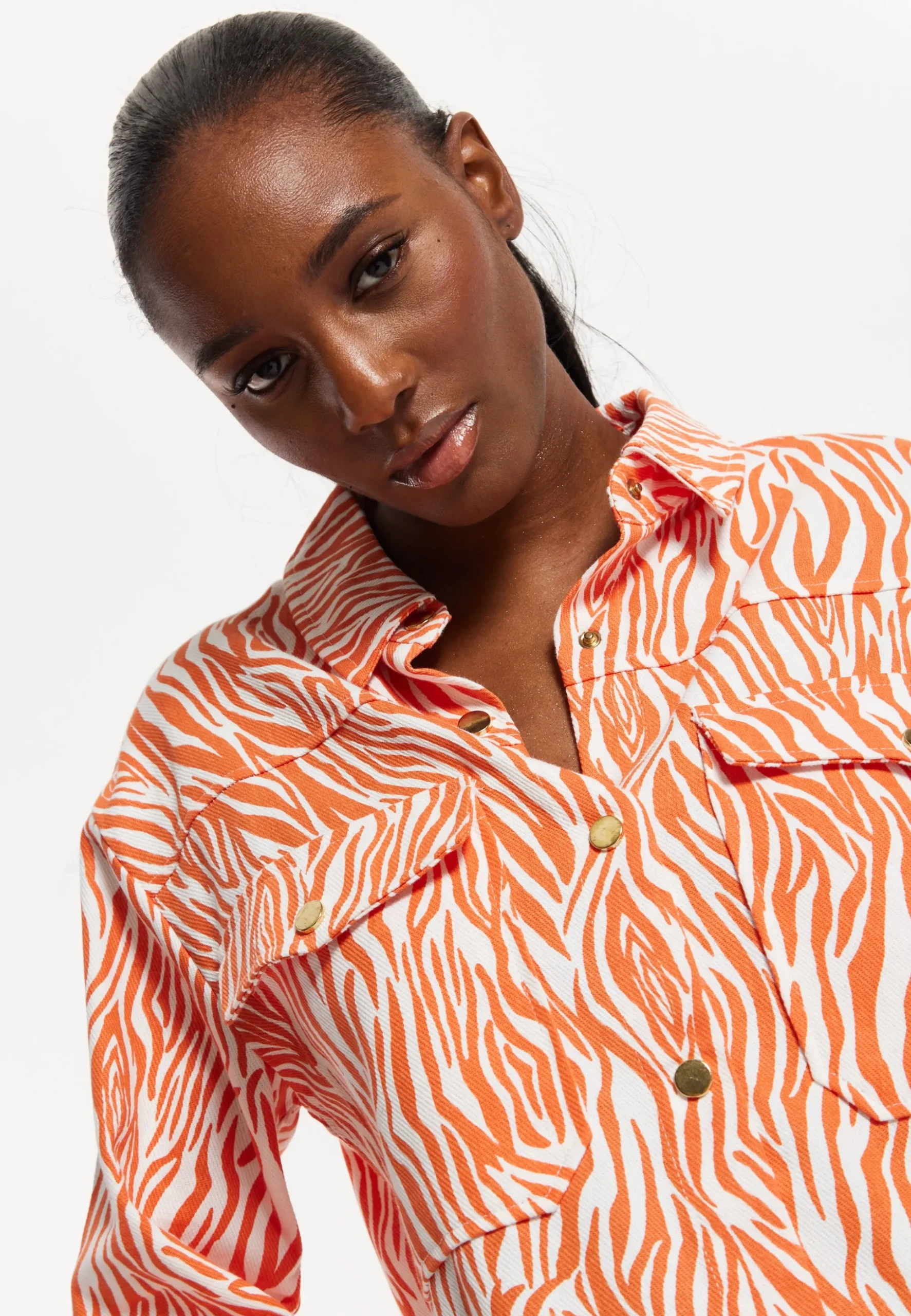 House of Holland Zebra Print Shirt Dress