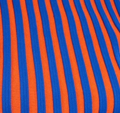 Orange And Blue Knitted Jumper