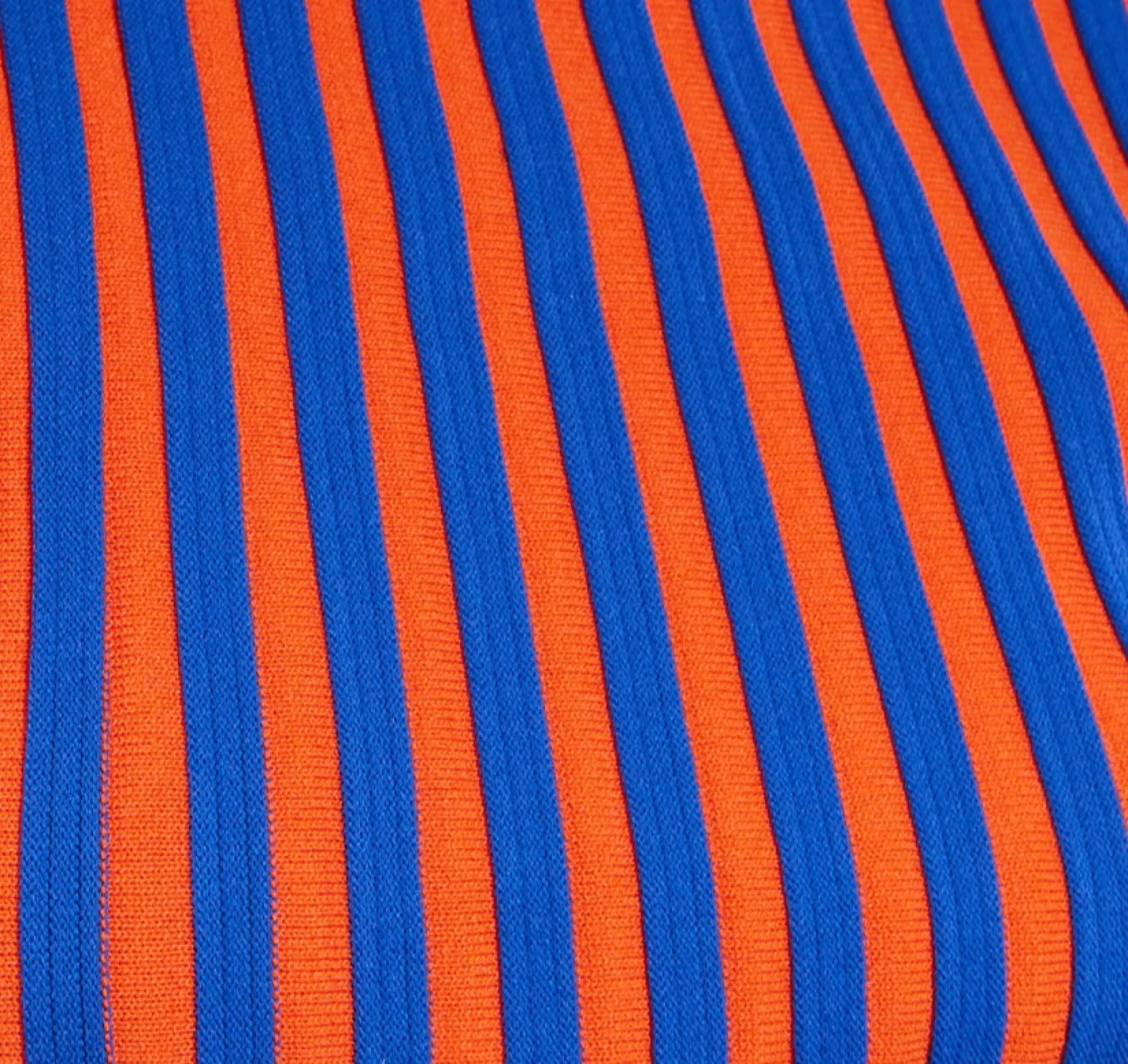 Orange And Blue Knitted Jumper