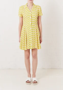 Pink And Lime Surfer Dress | House of Holland