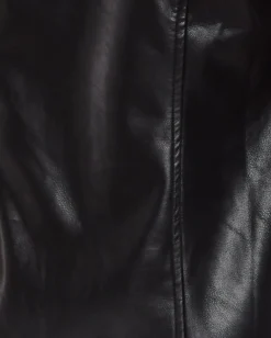 Rocker Faux Leather Twist Dress