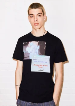 @shesvague 'Bra' Black Tee | House of Holland