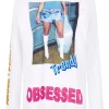 @shesvague 'Obsessed' White Long Sleeve Tee | House of Holland