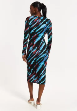 Tie Dye Bodycon Midi Dress