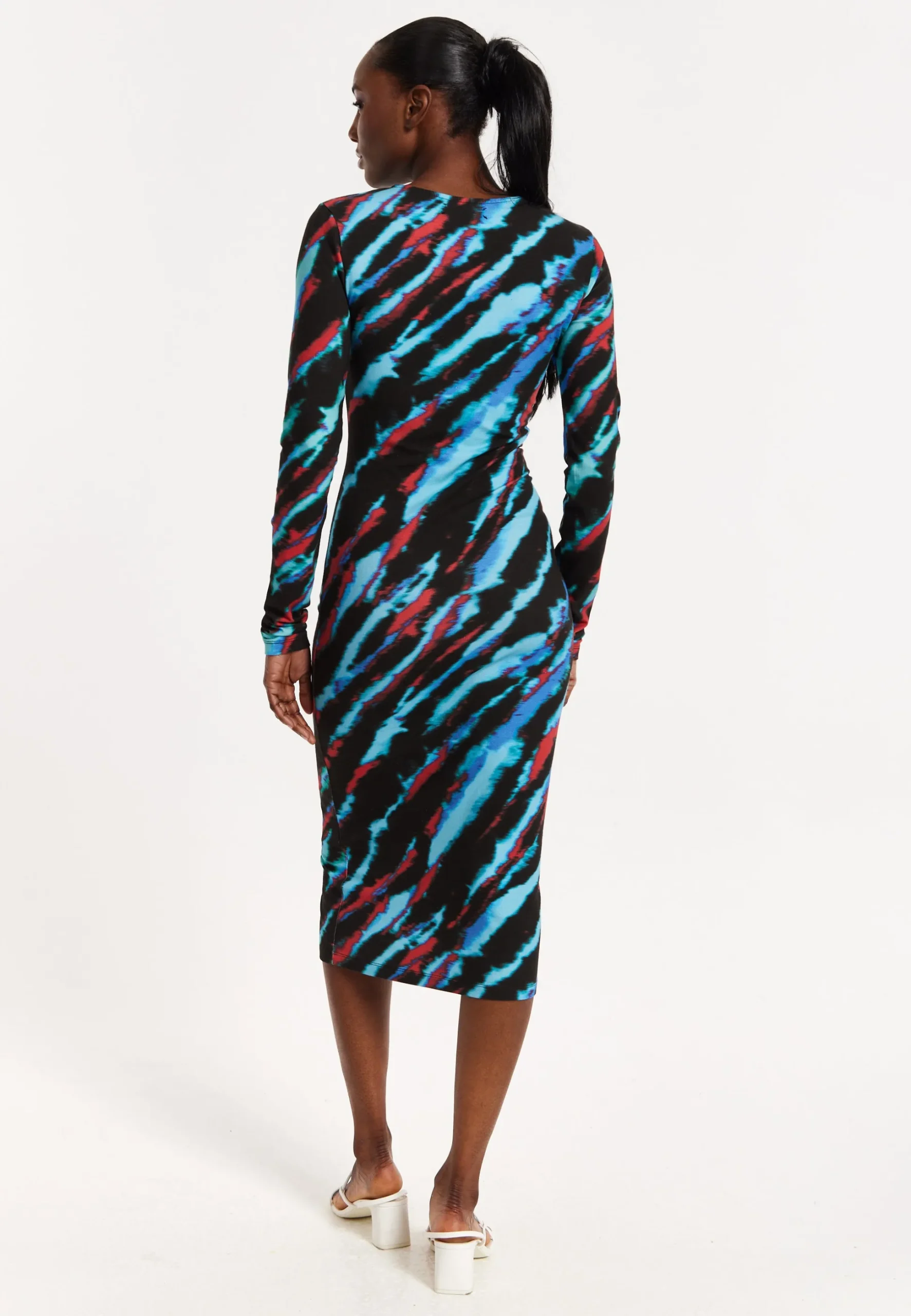 Tie Dye Bodycon Midi Dress