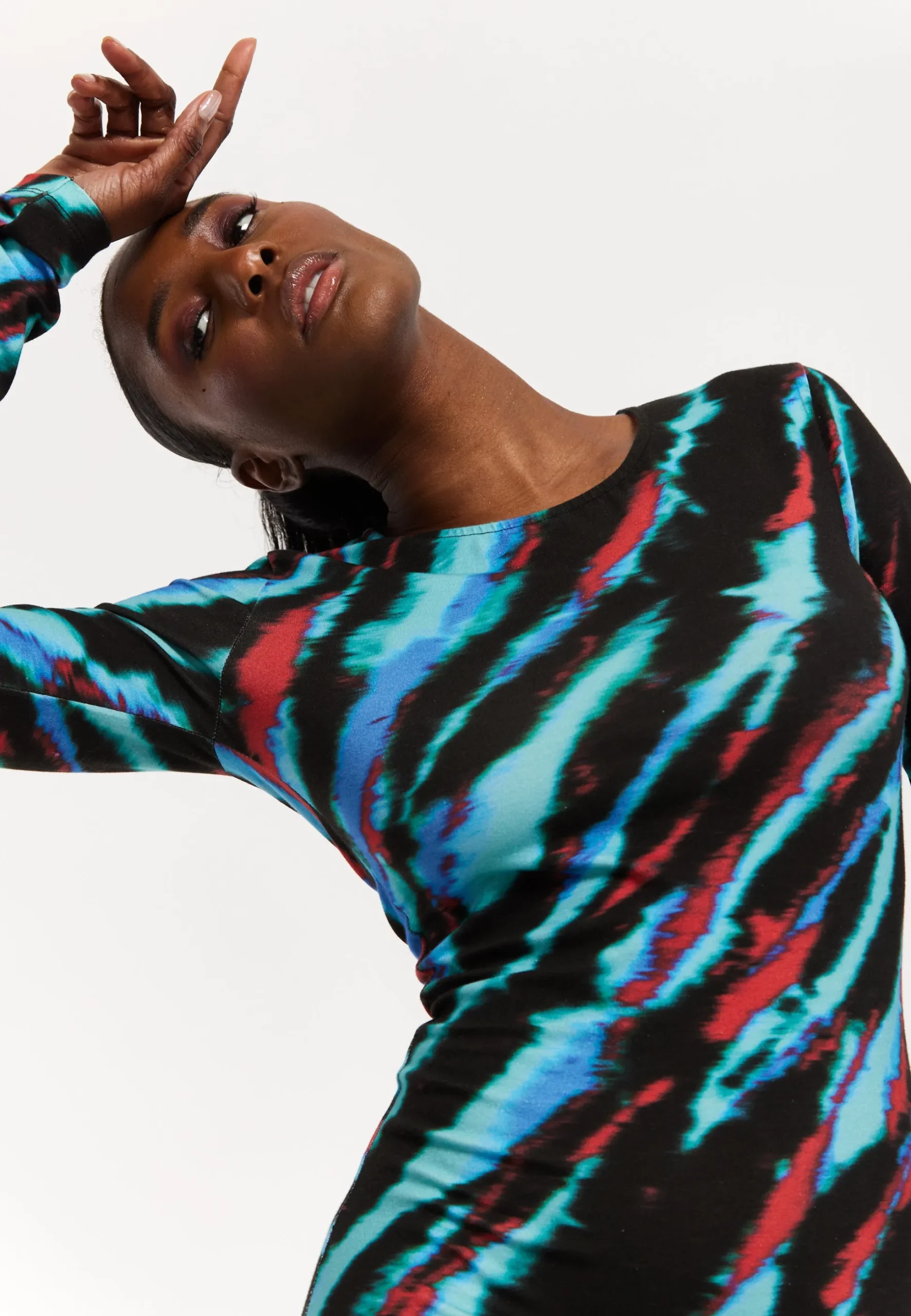 Tie Dye Bodycon Midi Dress