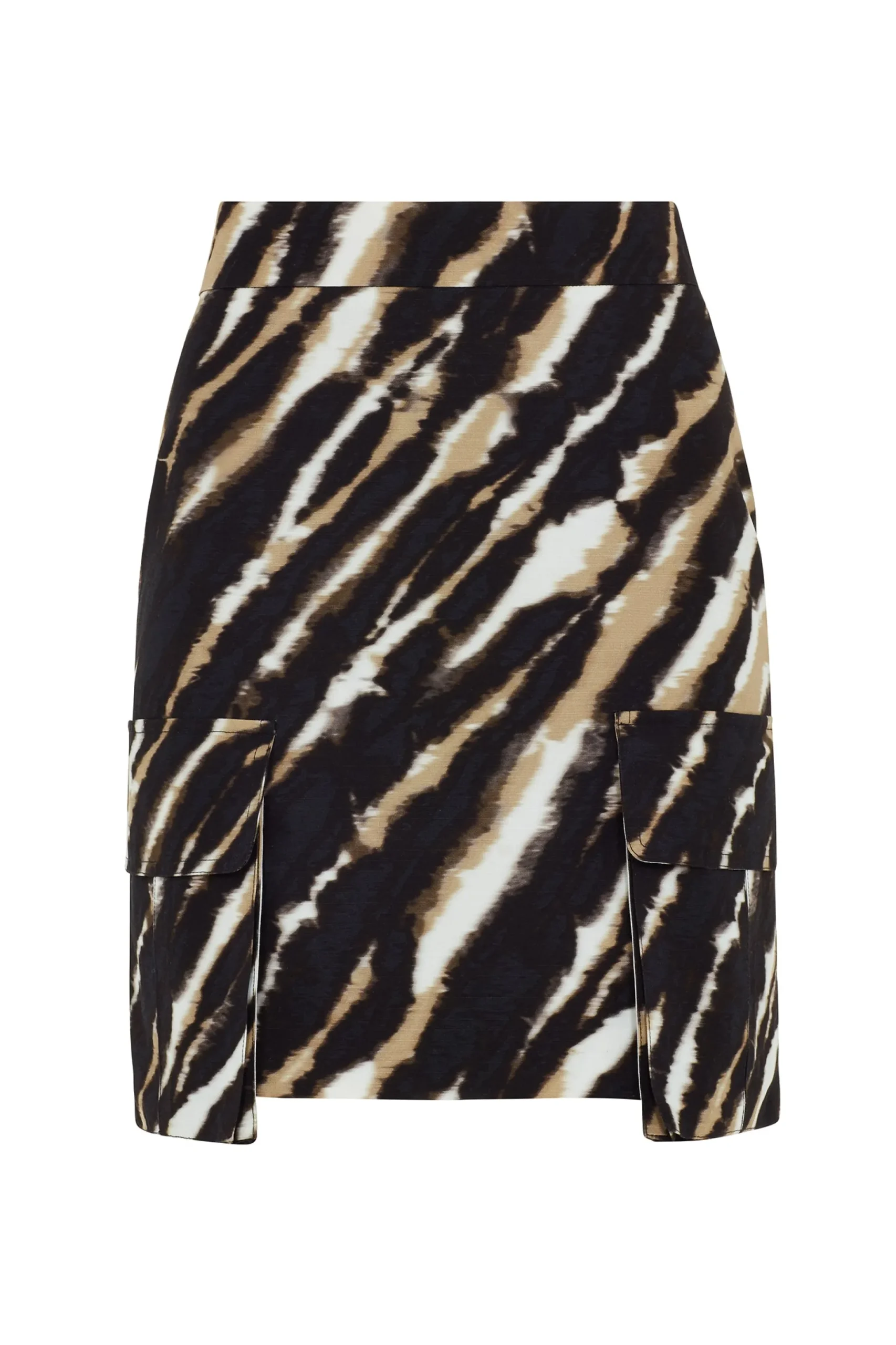 Zebra Tie Dye Mini Skirt